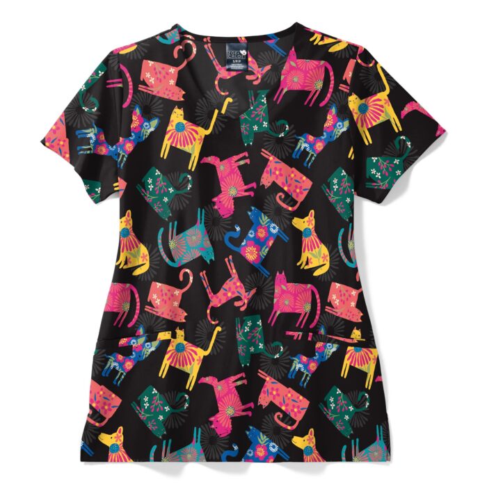ZOE+CHLOE ženska bluza V-izreza Pawsitive Vibes