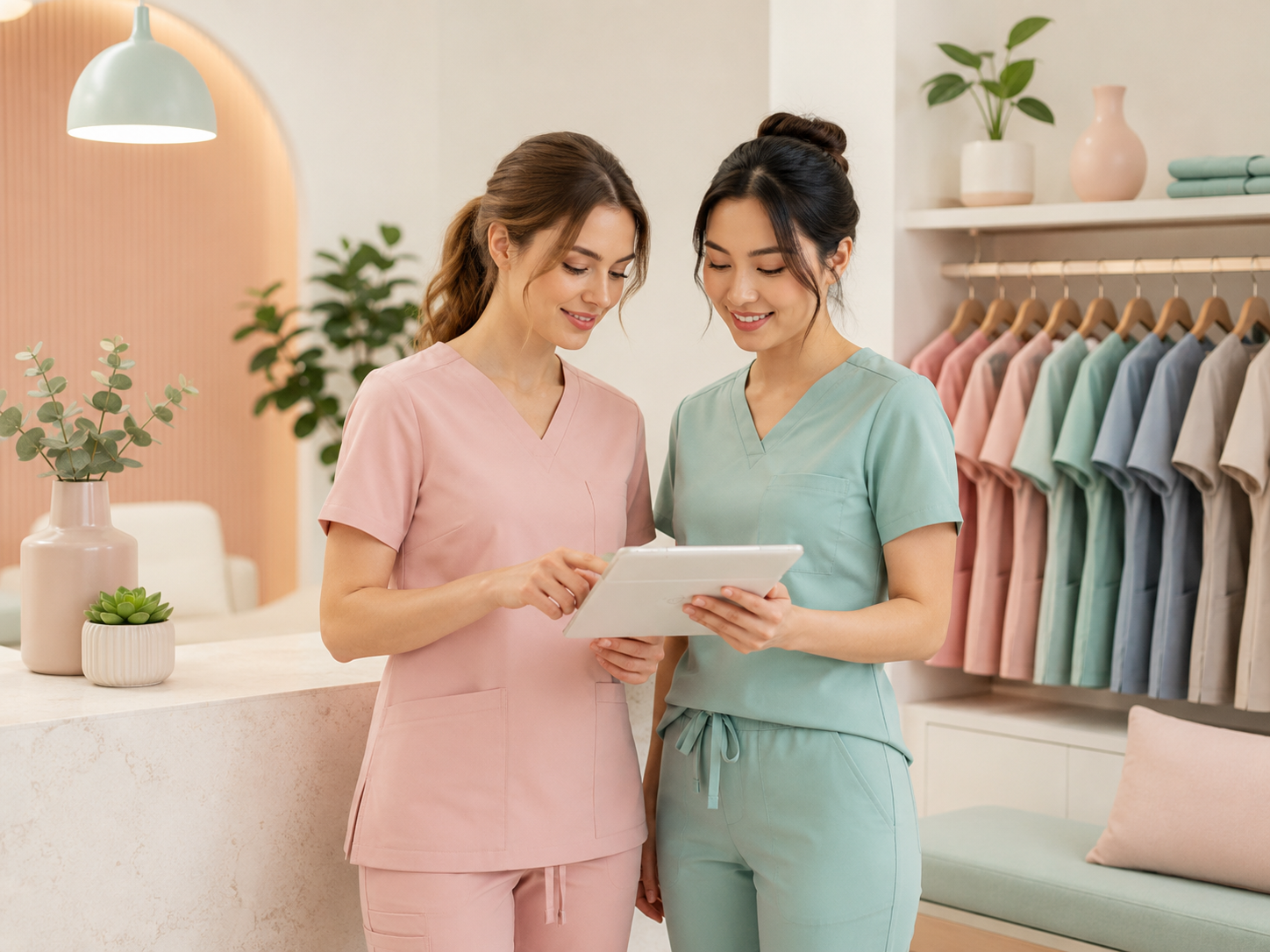 Kupci biraju medicinske uniforme u Wink Fashion prodavnici